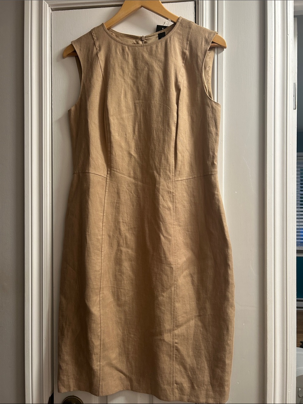Sleeveless Midi Dress in Camel
